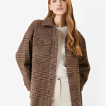 Houndstooth patterned shirt